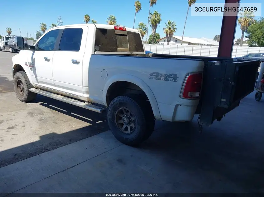 2017 Ram 2500 Laramie 4X4 6'4 Box VIN: 3C6UR5FL9HG547689 Lot: 45617220