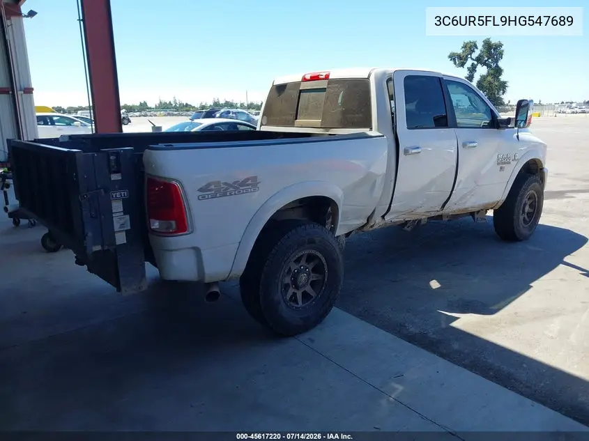 2017 Ram 2500 Laramie 4X4 6'4 Box VIN: 3C6UR5FL9HG547689 Lot: 45617220