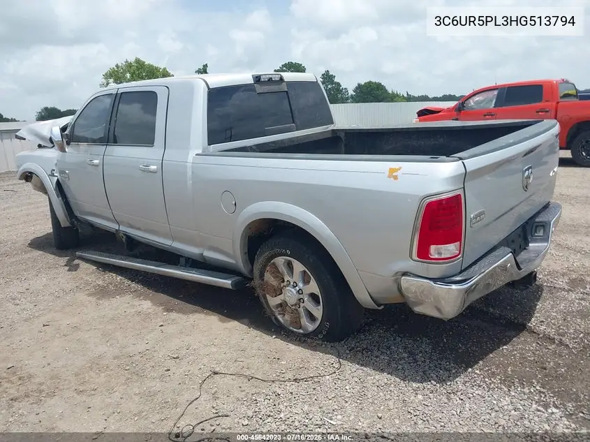 2017 Ram 2500 Longhorn 4X4 6'4 Box VIN: 3C6UR5PL3HG513794 Lot: 45642023