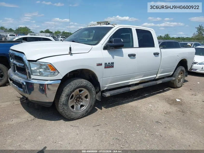 2017 Ram 2500 Tradesman 4X4 8' Box VIN: 3C6UR5HJ9HG600922 Lot: 45686009