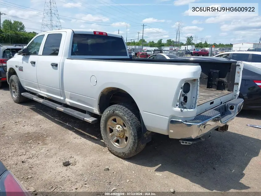 2017 Ram 2500 Tradesman 4X4 8' Box VIN: 3C6UR5HJ9HG600922 Lot: 45686009