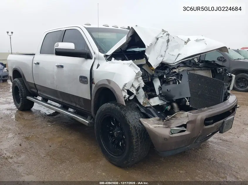 3C6UR5GL0JG224684 2018 Ram 2500 Longhorn 4X4 6'4 Box