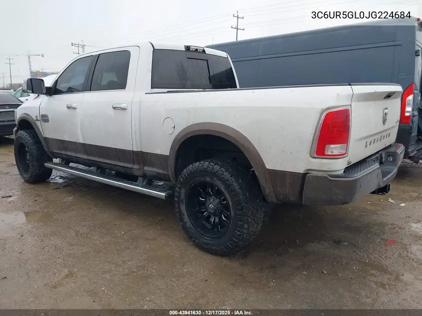 3C6UR5GL0JG224684 2018 Ram 2500 Longhorn 4X4 6'4 Box