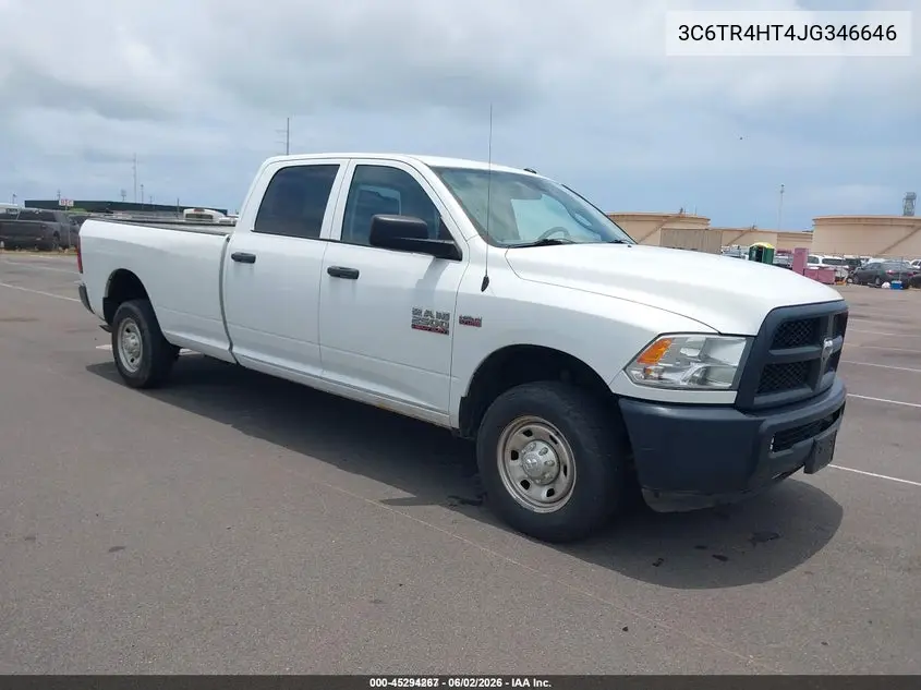 2018 Ram 2500 Tradesman 4X2 8' Box VIN: 3C6TR4HT4JG346646 Lot: 45294267