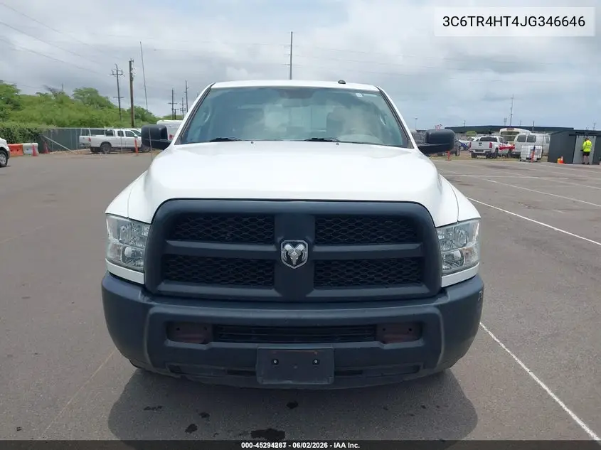 2018 Ram 2500 Tradesman 4X2 8' Box VIN: 3C6TR4HT4JG346646 Lot: 45294267