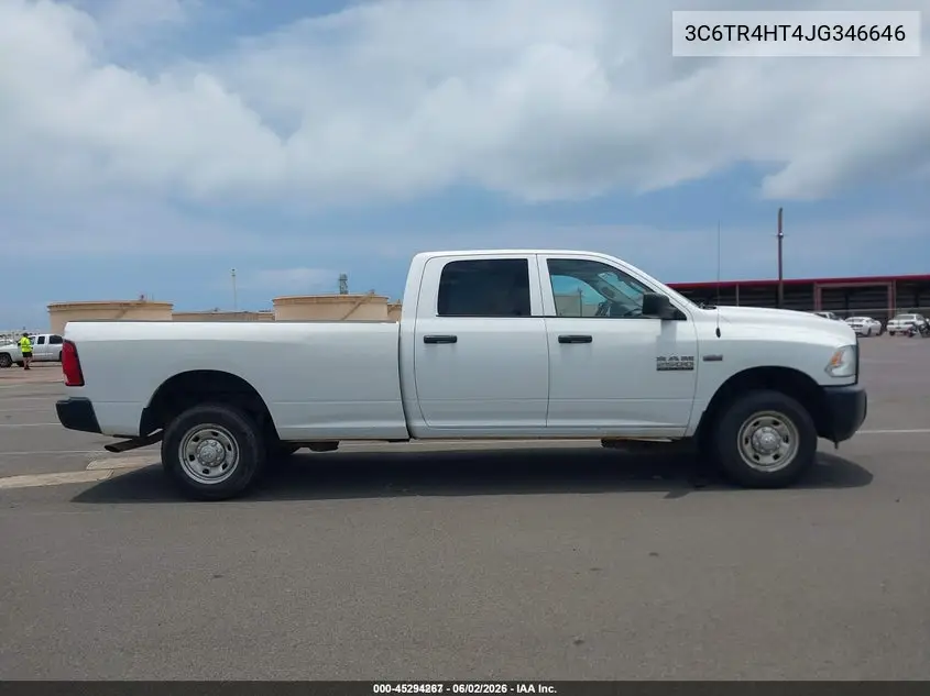 2018 Ram 2500 Tradesman 4X2 8' Box VIN: 3C6TR4HT4JG346646 Lot: 45294267