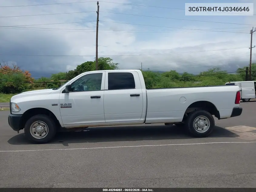2018 Ram 2500 Tradesman 4X2 8' Box VIN: 3C6TR4HT4JG346646 Lot: 45294267