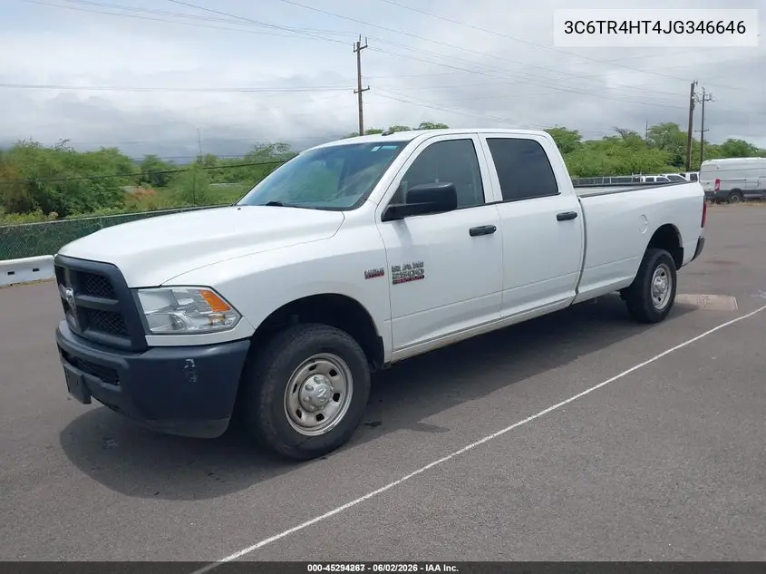 2018 Ram 2500 Tradesman 4X2 8' Box VIN: 3C6TR4HT4JG346646 Lot: 45294267