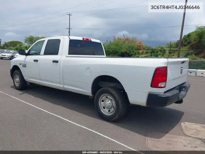 2018 Ram 2500 Tradesman 4X2 8' Box VIN: 3C6TR4HT4JG346646 Lot: 45294267