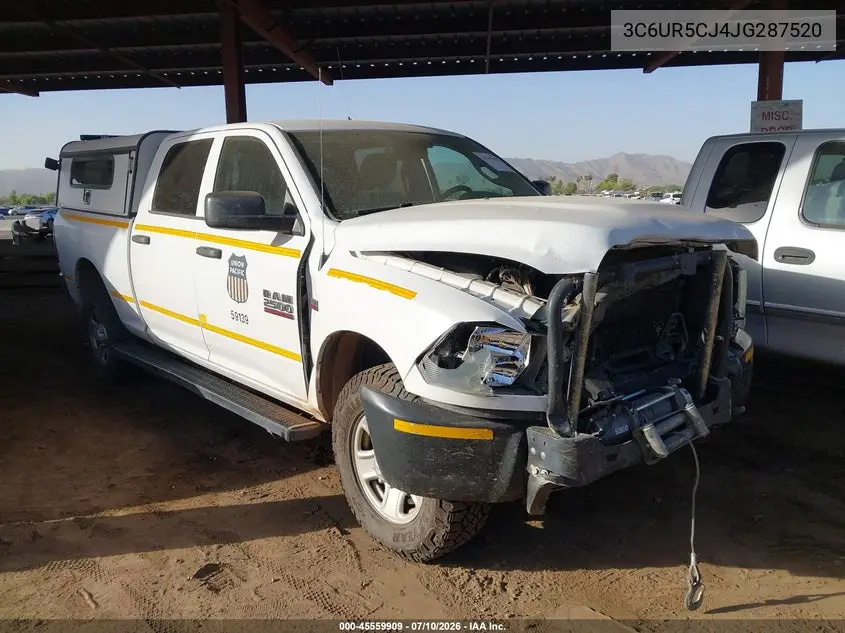 2018 Ram 2500 Tradesman 4X4 6'4 Box VIN: 3C6UR5CJ4JG287520 Lot: 45559909