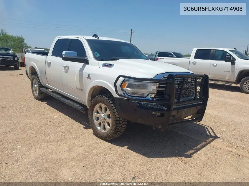 2019 Ram 2500 Laramie 4X4 6'4 Box VIN: 3C6UR5FLXKG714908 Lot: 45372557