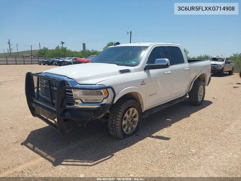 2019 Ram 2500 Laramie 4X4 6'4 Box VIN: 3C6UR5FLXKG714908 Lot: 45372557