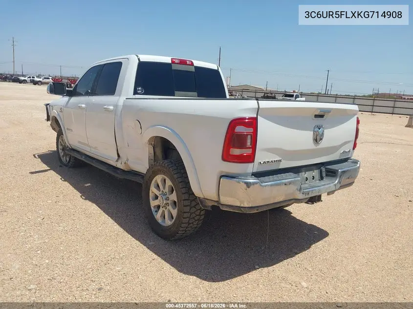 2019 Ram 2500 Laramie 4X4 6'4 Box VIN: 3C6UR5FLXKG714908 Lot: 45372557