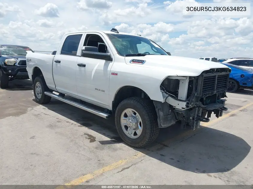 2019 Ram 2500 Tradesman 4X4 6'4 Box VIN: 3C6UR5CJ3KG634823 Lot: 45573197
