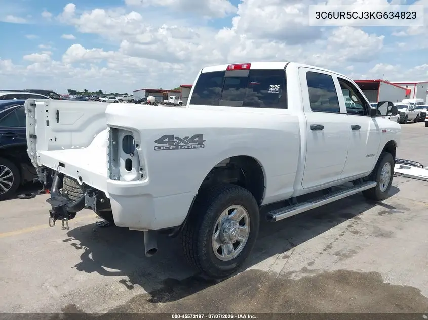 2019 Ram 2500 Tradesman 4X4 6'4 Box VIN: 3C6UR5CJ3KG634823 Lot: 45573197