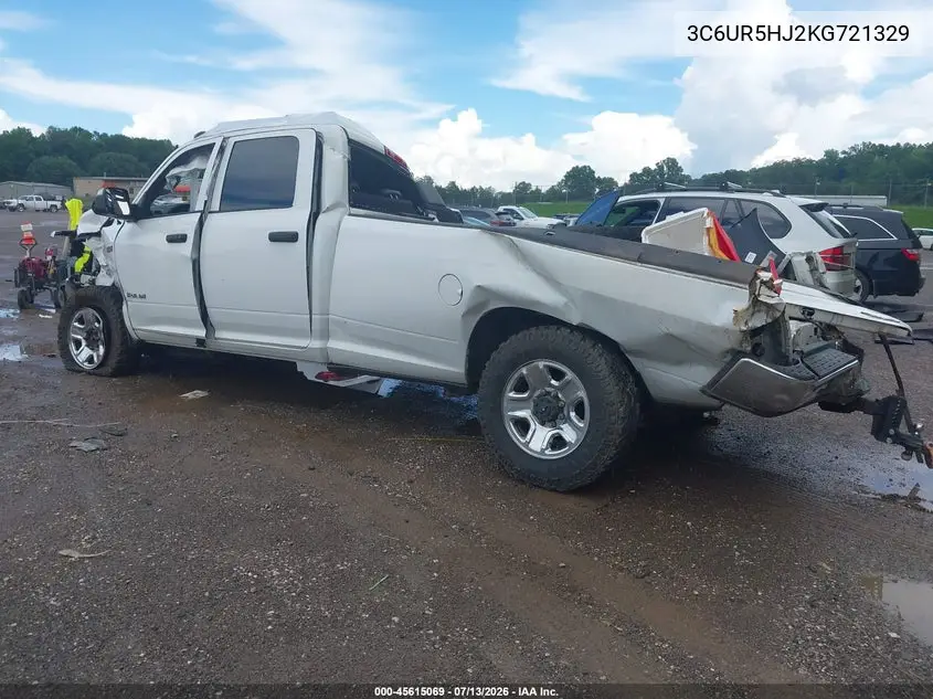 2019 Ram 2500 Tradesman 4X4 8' Box VIN: 3C6UR5HJ2KG721329 Lot: 45615069