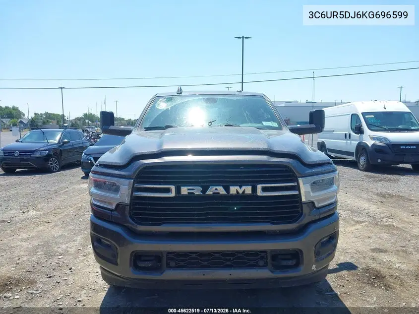 2019 Ram 2500 Big Horn 4X4 6'4 Box VIN: 3C6UR5DJ6KG696599 Lot: 45622519