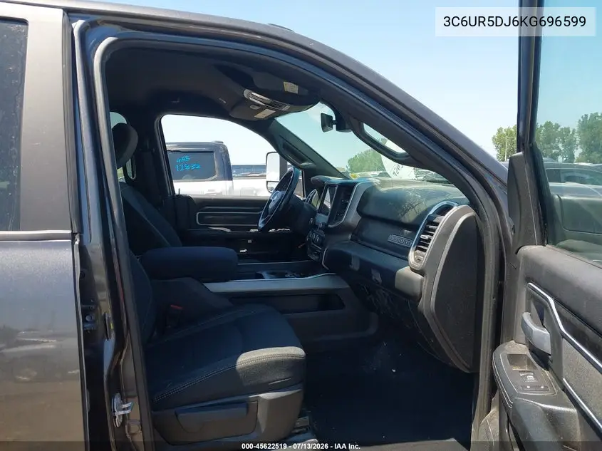 2019 Ram 2500 Big Horn 4X4 6'4 Box VIN: 3C6UR5DJ6KG696599 Lot: 45622519