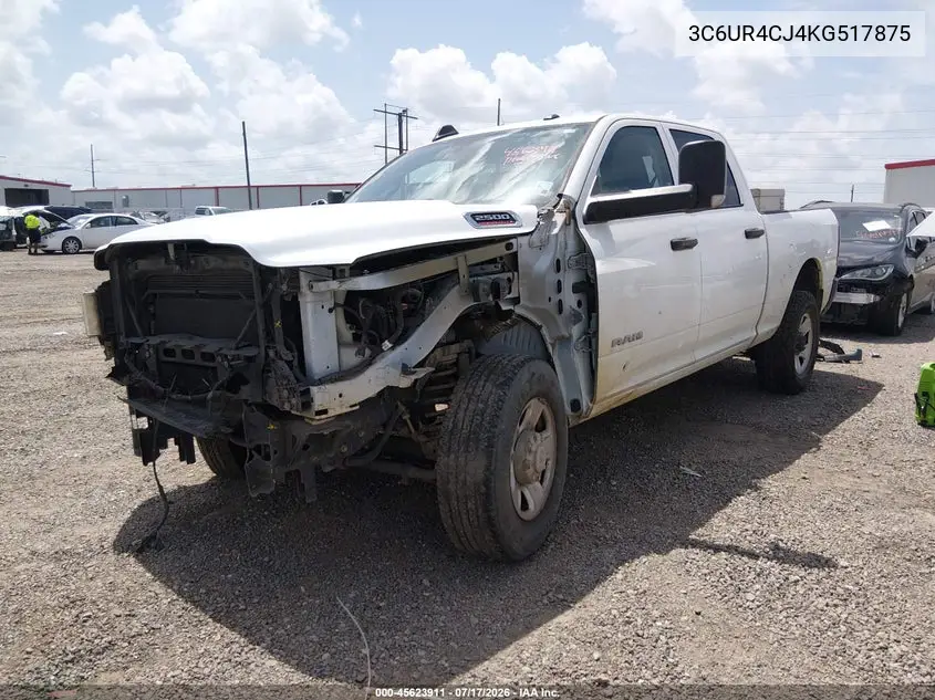 2019 Ram 2500 Tradesman 4X2 6'4 Box VIN: 3C6UR4CJ4KG517875 Lot: 45623911