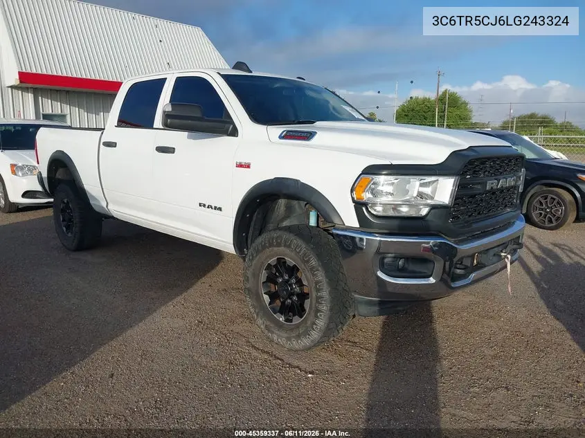 2020 Ram 2500 Tradesman 4X4 6'4 Box VIN: 3C6TR5CJ6LG243324 Lot: 45359337