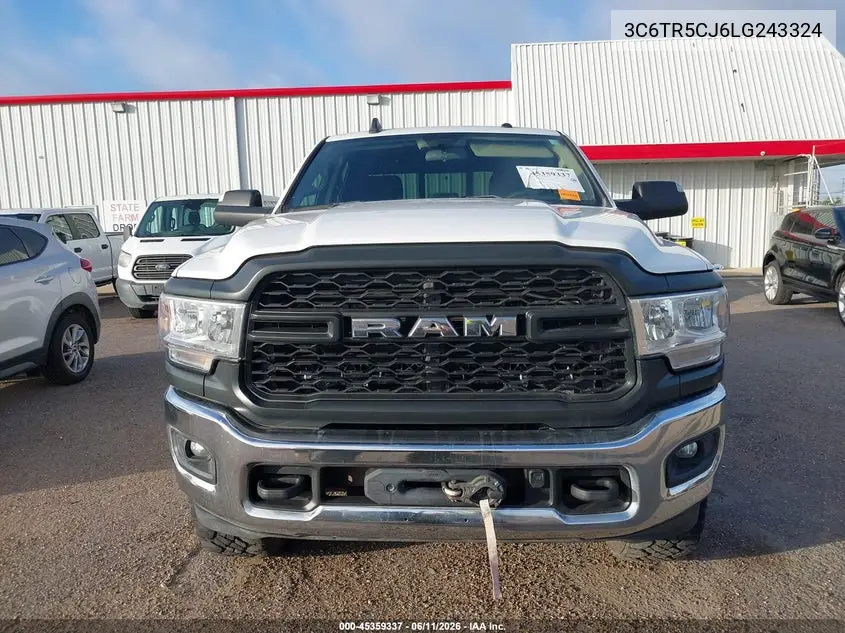 2020 Ram 2500 Tradesman 4X4 6'4 Box VIN: 3C6TR5CJ6LG243324 Lot: 45359337