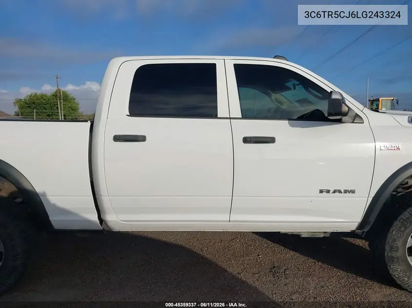 2020 Ram 2500 Tradesman 4X4 6'4 Box VIN: 3C6TR5CJ6LG243324 Lot: 45359337