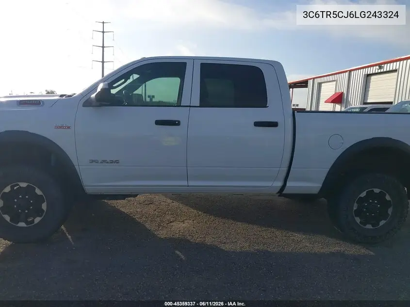 2020 Ram 2500 Tradesman 4X4 6'4 Box VIN: 3C6TR5CJ6LG243324 Lot: 45359337