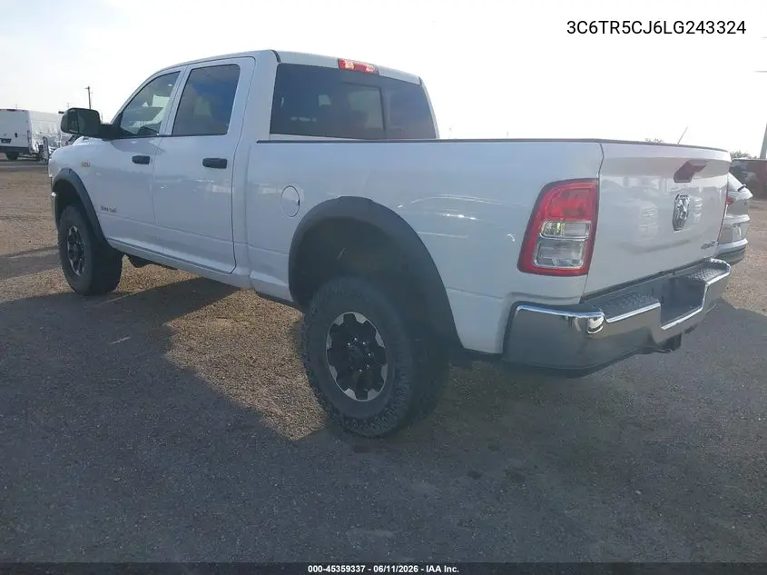2020 Ram 2500 Tradesman 4X4 6'4 Box VIN: 3C6TR5CJ6LG243324 Lot: 45359337