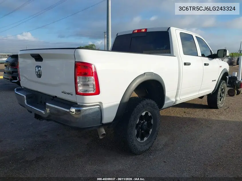 2020 Ram 2500 Tradesman 4X4 6'4 Box VIN: 3C6TR5CJ6LG243324 Lot: 45359337