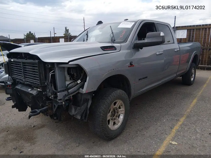 2020 Ram 2500 Laramie 4X4 8' Box VIN: 3C6UR5KL9LG174202 Lot: 45426623