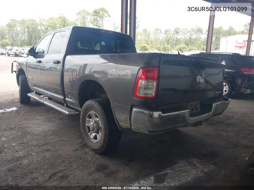 2020 Ram 2500 Tradesman 4X4 6'4 Box VIN: 3C6UR5CJ0LG101099 Lot: 45565258