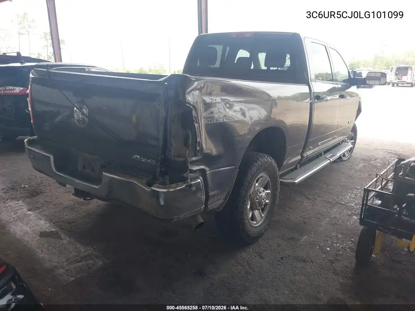 2020 Ram 2500 Tradesman 4X4 6'4 Box VIN: 3C6UR5CJ0LG101099 Lot: 45565258