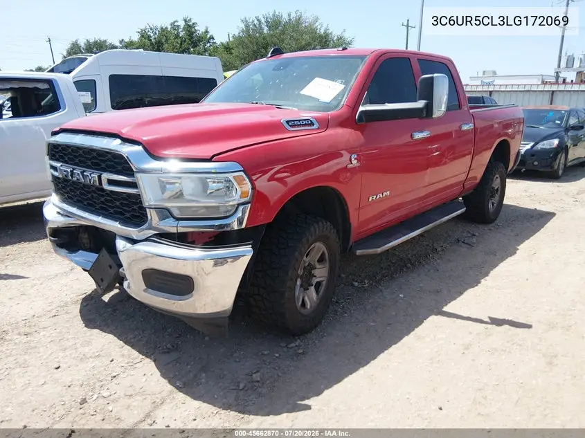2020 Ram 2500 Tradesman 4X4 6'4 Box VIN: 3C6UR5CL3LG172069 Lot: 45662870