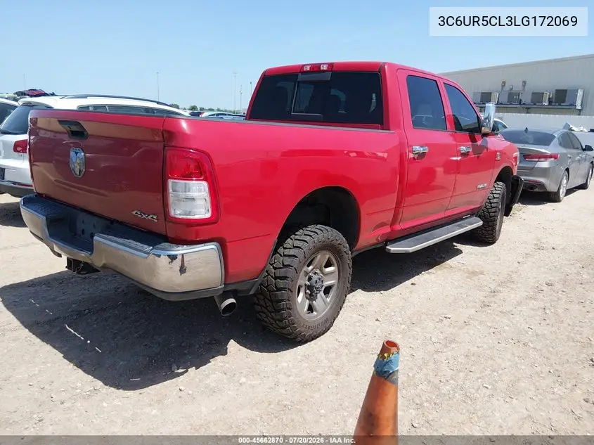 2020 Ram 2500 Tradesman 4X4 6'4 Box VIN: 3C6UR5CL3LG172069 Lot: 45662870