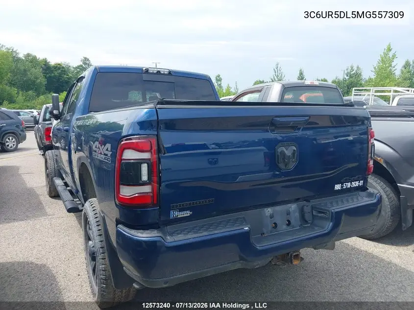 2021 Ram 2500 Big Horn VIN: 3C6UR5DL5MG557309 Lot: 12573240