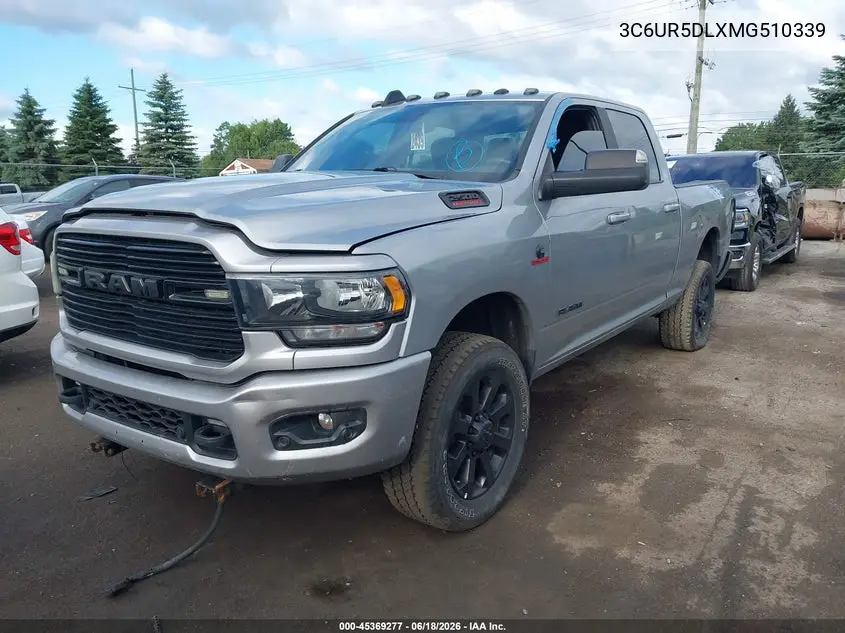 2021 Ram 2500 Big Horn 4X4 6'4 Box VIN: 3C6UR5DLXMG510339 Lot: 45369277