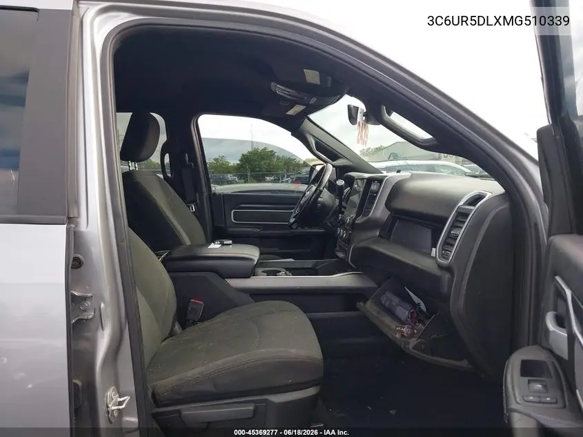 2021 Ram 2500 Big Horn 4X4 6'4 Box VIN: 3C6UR5DLXMG510339 Lot: 45369277