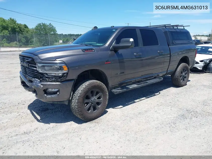 2021 Ram 2500 Big Horn 4X4 6'4' Box VIN: 3C6UR5ML4MG631013 Lot: 45382237