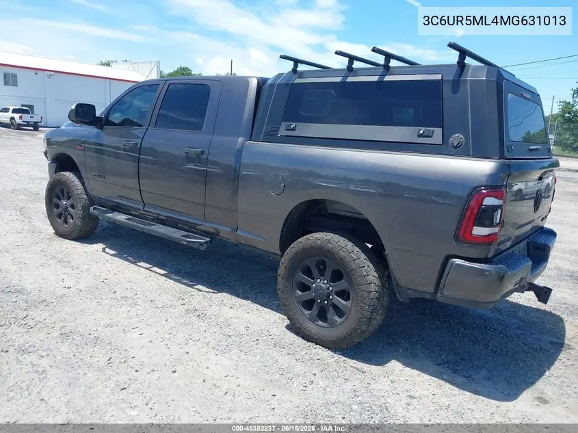 2021 Ram 2500 Big Horn 4X4 6'4' Box VIN: 3C6UR5ML4MG631013 Lot: 45382237