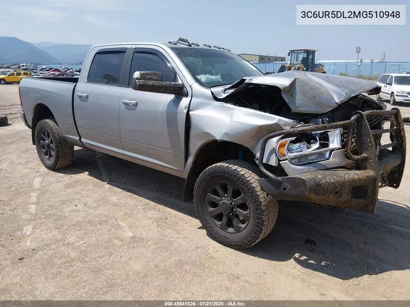 2021 Ram 2500 Big Horn 4X4 6'4 Box VIN: 3C6UR5DL2MG510948 Lot: 45641526