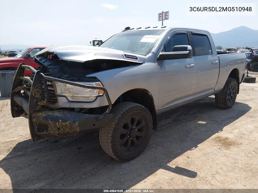 2021 Ram 2500 Big Horn 4X4 6'4 Box VIN: 3C6UR5DL2MG510948 Lot: 45641526