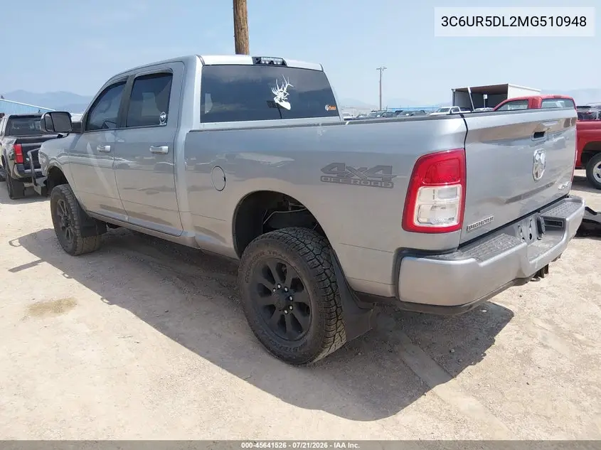2021 Ram 2500 Big Horn 4X4 6'4 Box VIN: 3C6UR5DL2MG510948 Lot: 45641526