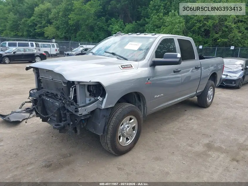 3C6UR5CL8NG393413 2022 Ram 2500 Tradesman 4X4 6'4 Box