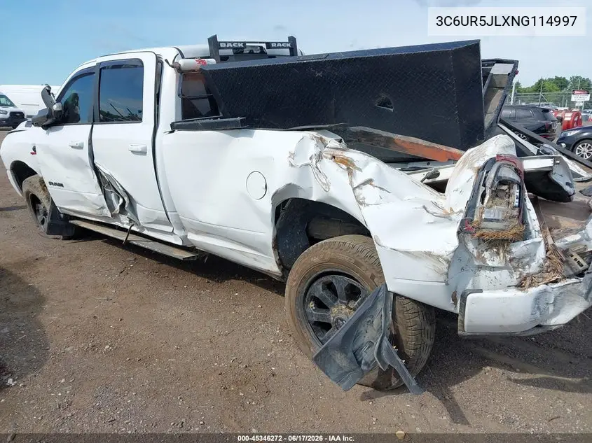 2022 Ram 2500 Big Horn 4X4 8' Box VIN: 3C6UR5JLXNG114997 Lot: 45346272