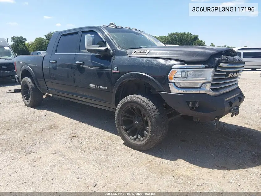 2022 Ram 2500 Limited Longhorn 4X4 6'4 Box VIN: 3C6UR5PL3NG117196 Lot: 45375113