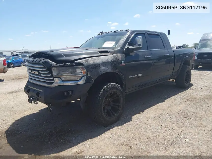 2022 Ram 2500 Limited Longhorn 4X4 6'4 Box VIN: 3C6UR5PL3NG117196 Lot: 45375113