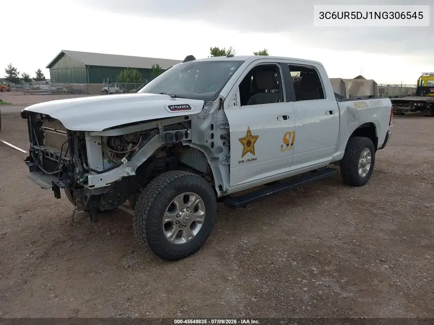 2022 Ram 2500 Big Horn 4X4 6'4 Box VIN: 3C6UR5DJ1NG306545 Lot: 45549835
