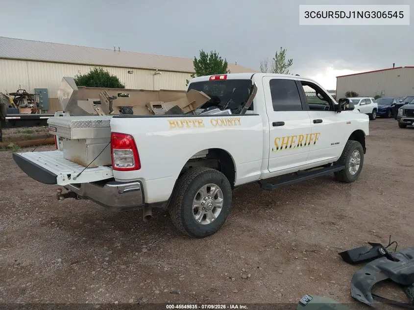 2022 Ram 2500 Big Horn 4X4 6'4 Box VIN: 3C6UR5DJ1NG306545 Lot: 45549835
