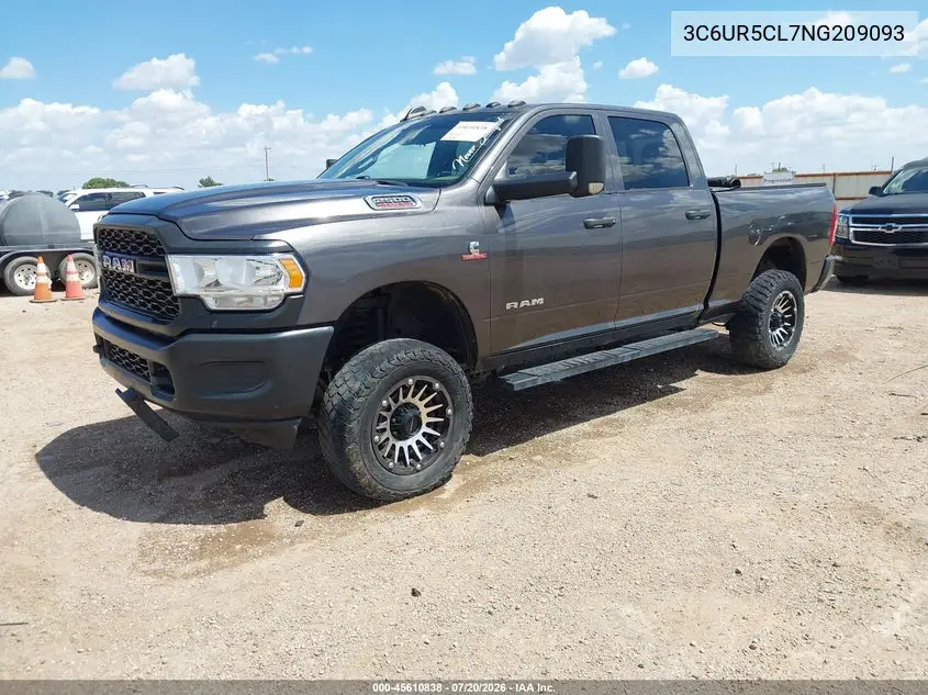 2022 Ram 2500 Tradesman 4X4 6'4 Box VIN: 3C6UR5CL7NG209093 Lot: 45610838
