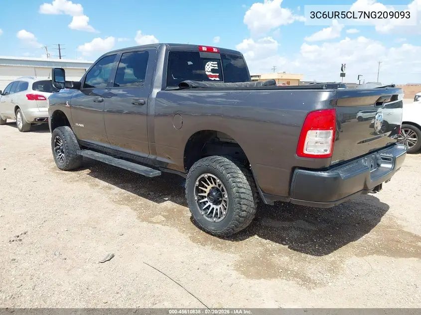 2022 Ram 2500 Tradesman 4X4 6'4 Box VIN: 3C6UR5CL7NG209093 Lot: 45610838